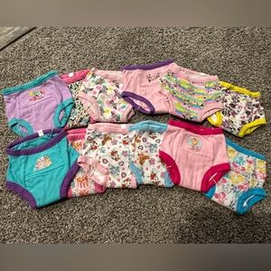 Toddler girl training pants undies size 2t paw patrol and Minnie Mouse